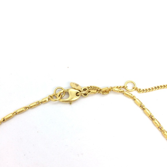 !!SOLD!! MADEWELL TOGGLE NECKLACE CHAIN GOLD TONE MINIMALIST QUIET LUXURY - Picture 9 of 13